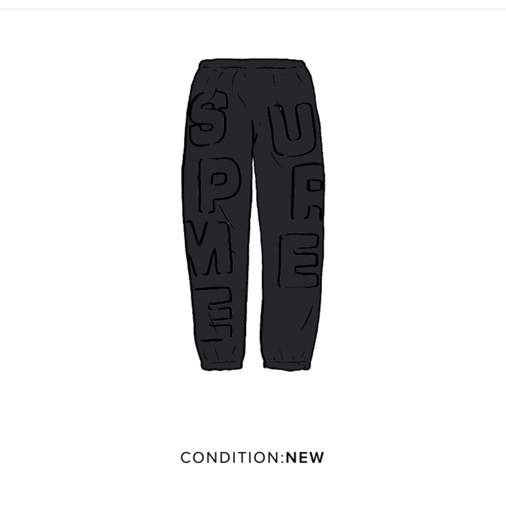 Supreme Cutout Sweatpants (Black)